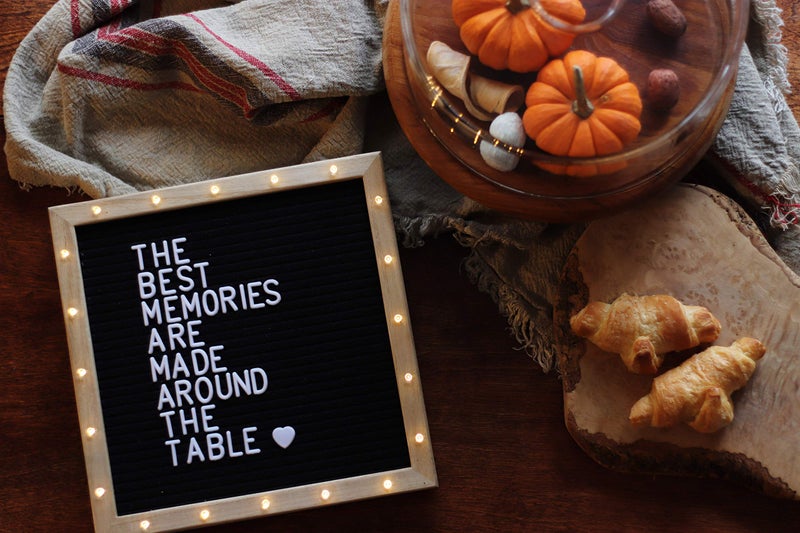 PMPX Letter Board The Original Black Felt Board with Stand, Built-in LED Lights 10 x 10 -Menu Board + Wood Frame, 340 Letters, Emojis + Cursive Words - Custom Sign Messages Pregnancy Announcement, Weddings - Image 5